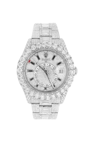 Fully Iced Out Steel 42MM Watch