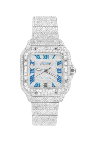 Fully Iced Out Black Diamonds 40MM Watch