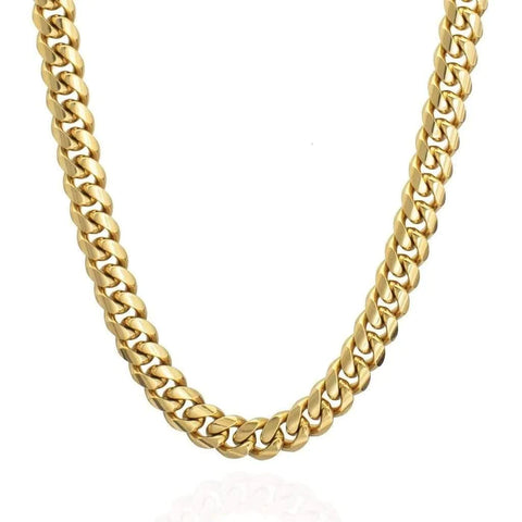 20MM CUBAN ICED CLASP CHAIN - GOLD