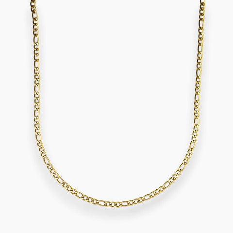 3MM FIGARO CHAIN - GOLD  2 ratings
