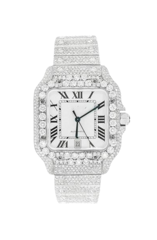 Fully Iced Out Steel 40MM Watch