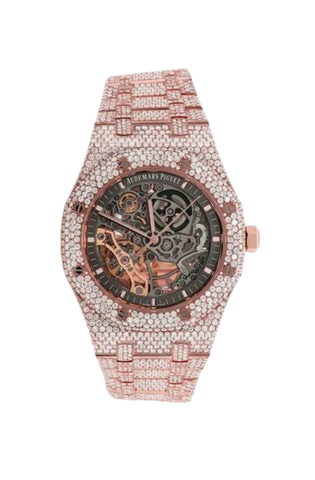 Fully Iced Out 41MM 18k Rose Gold