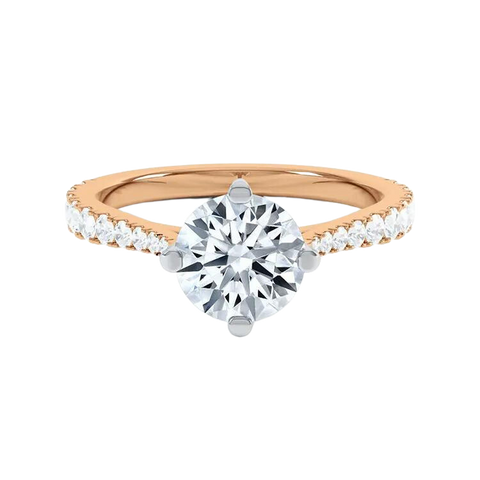 Classic Six Claw Round Brilliant Cut Diamond Engagement Ring