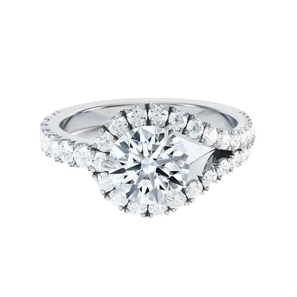 Fancy Brilliant Round Cut Diamond Ring
