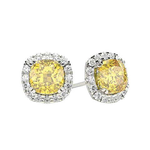 Luxury Elegant Diamond Stud Earrings