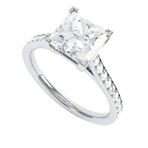 Luxury Princess Diamonds Ring