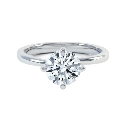 Classic Round Lab Grown Diamond Engagement Ring