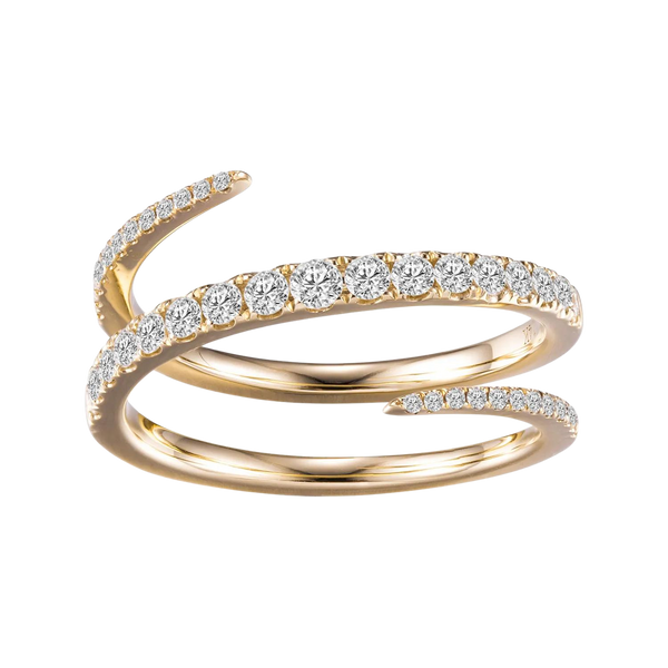 Yellow Diamond Spiral Ring | Armans Fine Jewellery