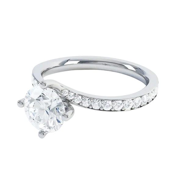Delicate Design Lab Grown Diamond Engagement Ring