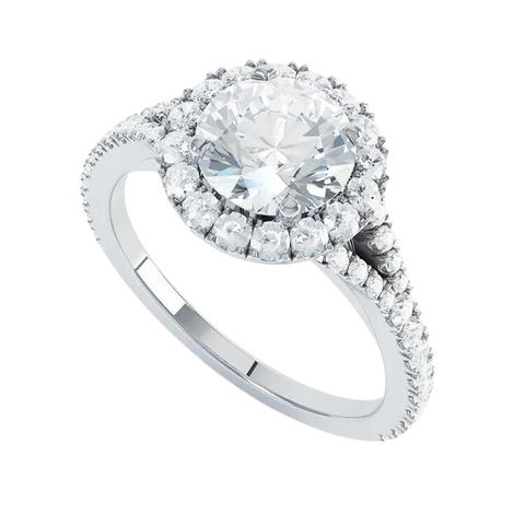 Luxury Round Brilliant Cut Lab grown diamond Ring