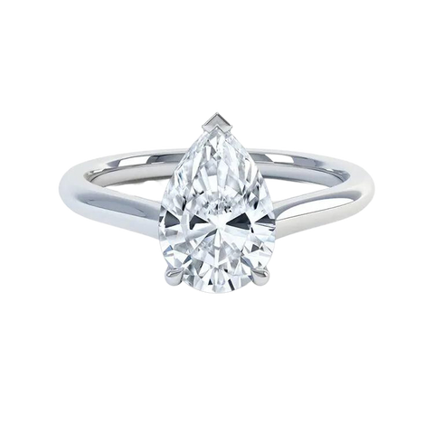 Luxury Pear Cut Lab Grown Diamond Ring